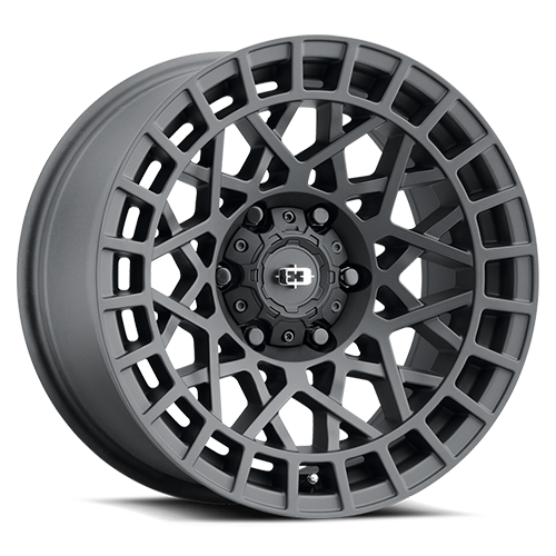 15x7 5x4.5 4.6BS Savage Black - Vision Wheel