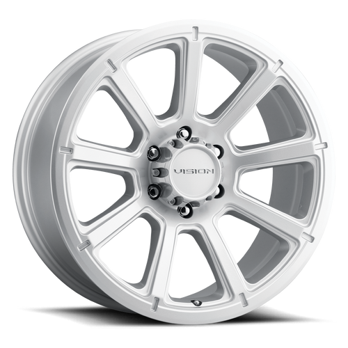 17x8.5 8x6.5 5.43BS Turbine Silver - Vision Wheel