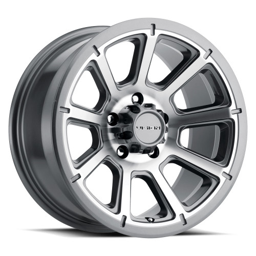 17x6.5 5x4.5 3.7BS Turbine Gunmetal - Vision Wheel 17x6.5 5x4.5 3.7BS Turbine Gunmetal - Vision Wheel