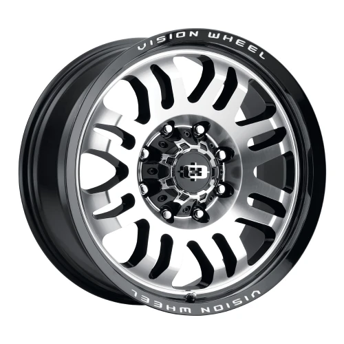17x8.5 5x150 4.7BS Inferno Black Machined - Vision Wheel