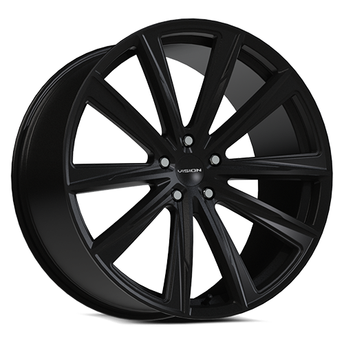 22x10.5  5x4.75 72.6BS Splinter Black - Vision Wheel