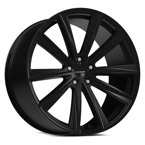22x9  5x4.75 72.6BS Splinter Black - Vision Wheel