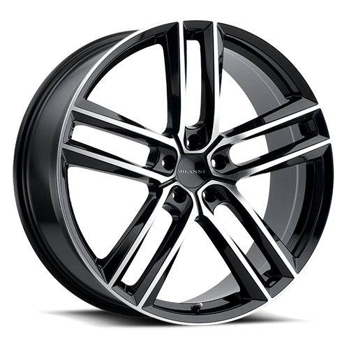 20x9 5x4.5 6.5BS Clutch Black Machined - Vision Wheel