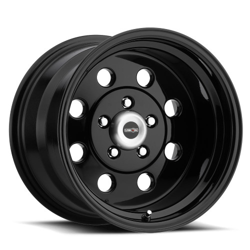 15x7  5x4.75 4BS Strt Lite Black Machined - Vision Wheel
