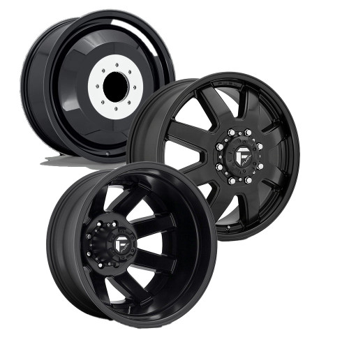 20x8.25 D436 10 lug Maverick Satin Black Dually Wheels