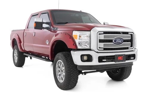 09-16 Ford F250,F350 Black Crew Cab RPT2 Running Board  44009