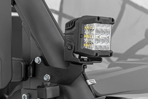 CF Moto Uforce 1000/1000XL 2in Black Pair Cage Mount LED Light 
