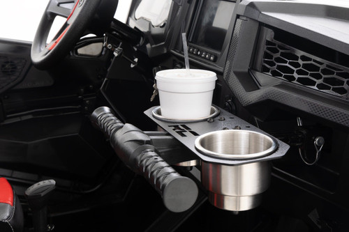 Polaris RZR Passenger Grip Handle Dual Cup Holder 