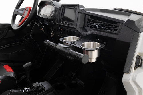 Polaris RZR Passenger Grip Handle Dual Cup Holder 