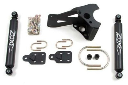 05-17 Ford F250/F350 Dual Steering Stabilizer Black - Zone Off-Road Products