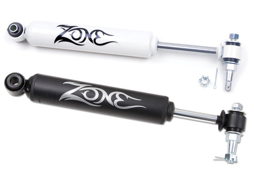 Jeep TJ/ZJ/XJ Black Steering Stabilizer - Zone Off-Road Products
