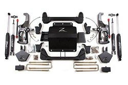 11-18 Chevy/GMC 2500HD/3500 w/Ol Rear Springs 5in Kit w/Shocks - Zone Off-Road Products