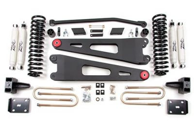 08-10 Ford F250/F350 DSL 4in Radius Arm Kit w/Nitro Shocks - Zone Off-Road Products