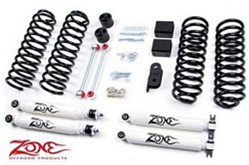 07-13 Jeep JK 2Dr 3in Kit w/Shocks - Zone Off-Road Products