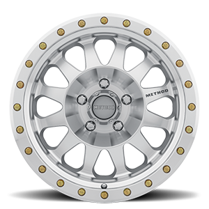 Aluminum Wheels 17x8.5 Double Standard MR304 Bolt Pattern 5 On 127 Offset 0 Lip Size 2.6 Machined SL Clear Coat Method