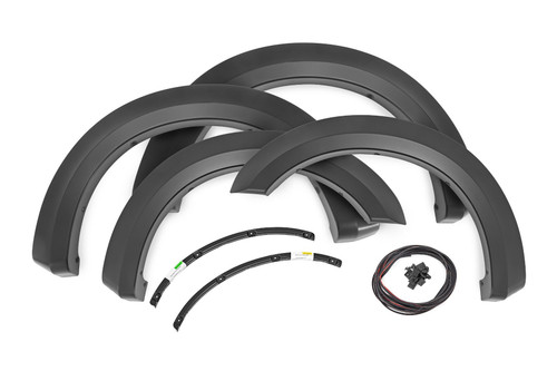 17-22 Ford F250,F350 Fender Flares Sport UM Agate Black - Rough Country 