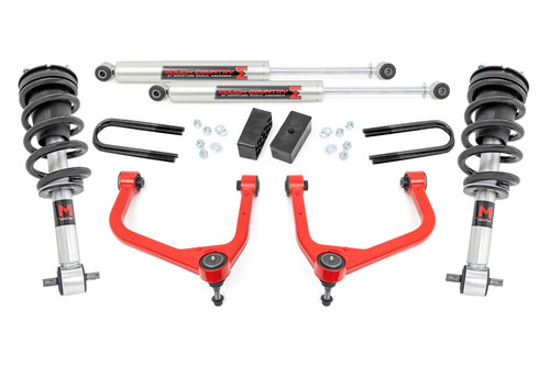 19-24 GMC 1500 M1 Struts/M1 Mono Leaf Rear 3.5in Lift Kit 