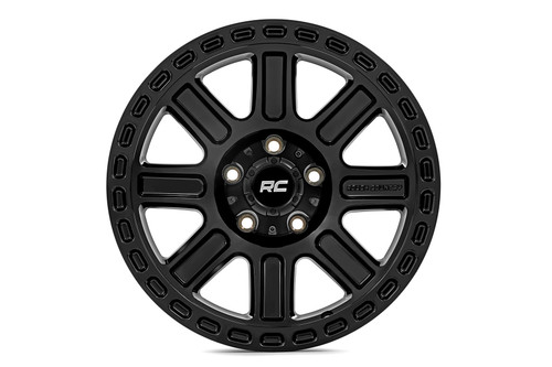 18x8.5 6x135 4.75BS Rough Country 84 Series Gloss Black