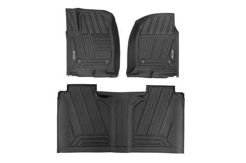 19-24 Chevy/GMC 1500,2500HD,3500HD Crew FR & RR FR Bucket Flex-Fit Floor Mats 