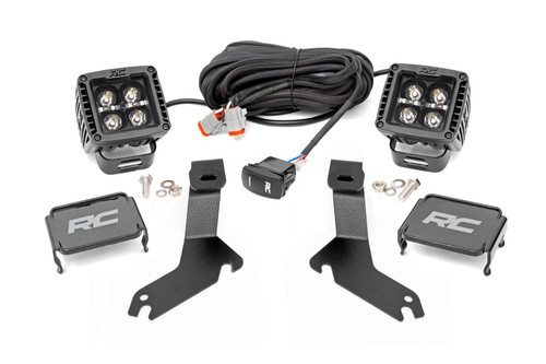 99-06 Chevy 1500 Amber DRL Black Pair Ditch Mount LED Light Kit 