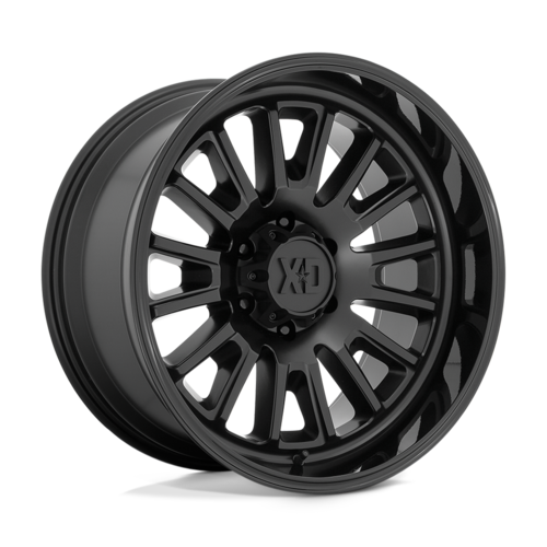 20x9 5x5.50 5BS XD864  Satin Bl With Gloss Black Lip