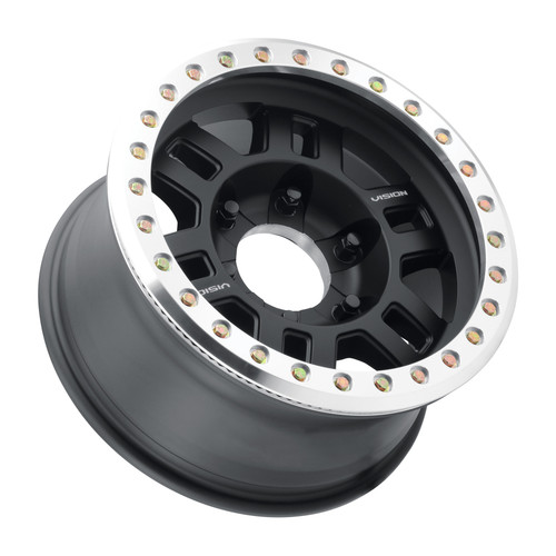 17X8.5 8X6.5 4.25BS" Manx - 398 Bead Lock BLK/Machined Ring 