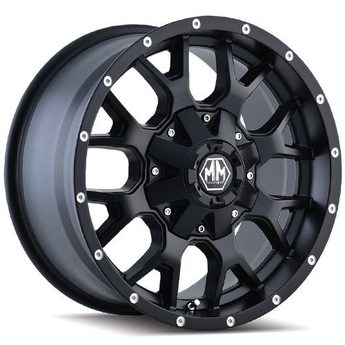 8015 Warrior 18x9 8x6.5 +18mm Matte Black