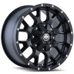 8015 Warrior 17x9 8x6.5 -12mm Matte Black