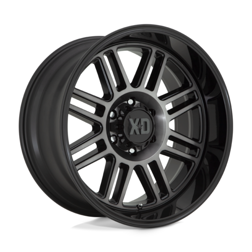 20x10 8x6.5 4.79BS XD850 Cage Gloss Black With Gray Tint