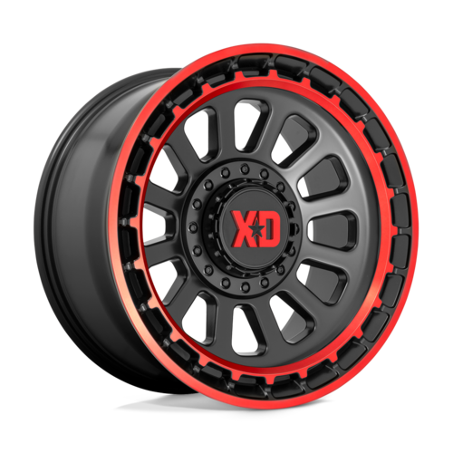 17x9 6x4.5/6x5.5 5.71 XD856 Omega Satin Black Machined With Red Lip 17x9 6x4.5/6x5.5 5.71 XD856 Omega Satin Black Machined With Red Lip