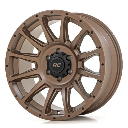 20x10 6x5.5 4.52 Rough Country 90 Series Semi Gloss Black