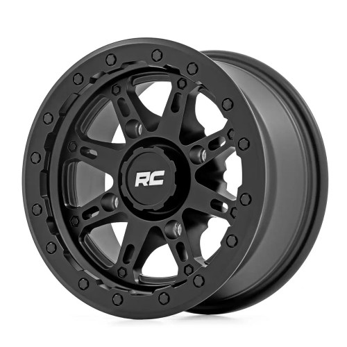 14x7 4x137 4.39BS Rough Country Series 94 UTV Matte Black 
