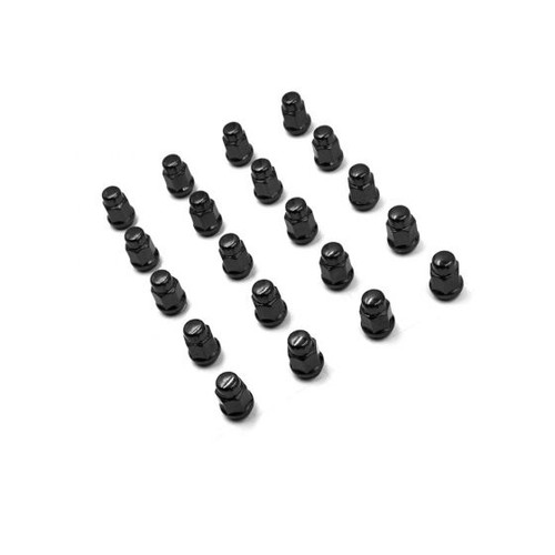 5 LUG BLACK INSTALL KIT (LUGS ONLY) 1/2" 1.38" TALL 20 LUGS