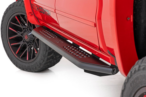 07-19 GMC 2500/3500 & 07-18 1500 Crew Cab Side Step Bars OV2 Running Boards - Rough Country 