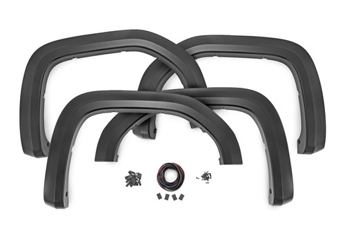 19-24 GMC 1500 GJI Dark Sky Sport Fender Flares - Rough Country 