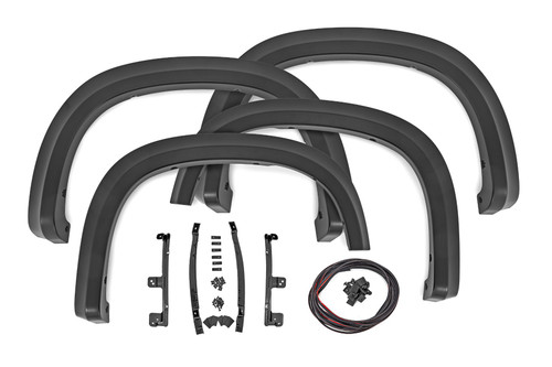 19-24 Chevy 1500 GB8 Mosaic Black Sport Fender Flares - Rough Country 