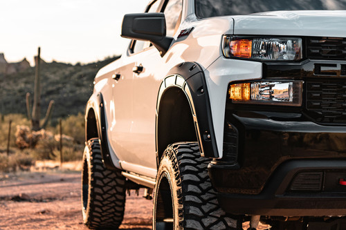 19-24 Chevy 1500 GJI Shadow Gray Defender Fender Flares 