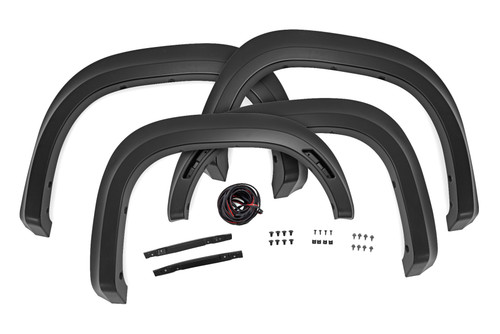 22-24 Nissan Frontier QAK Glacier White Sport Fender Flares - Rough Country 22-24 Nissan Frontier QAK Glacier White Sport Fender Flares - Rough Country