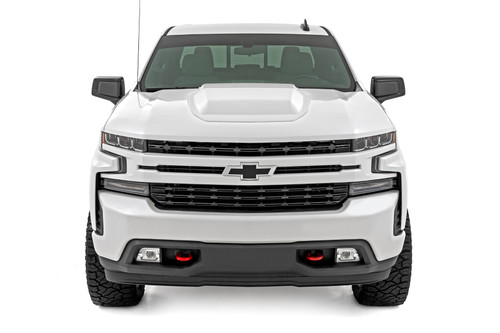 19-24 Chevy 1500 GAZ Summit White Hood Scoop