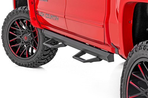 07-18 & Classic Chevy/GMC 1500/2500HD/3500HD Crew Cab SRL2 Adj Aluminum Step - Rough Country 