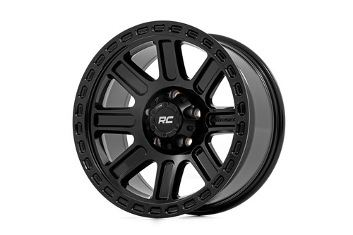 17x8.5 6x5.50 5.73BS Rough Country Series 84 Wheel Glos Blk 