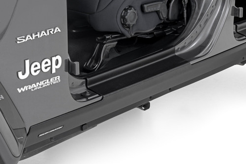 18-24 Jeep JL Unlimited Rocker Sill Plates Trail Cladding - Rough Country 