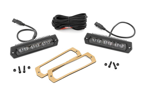 6 Inch Black Series LED LightsFlush Mount | Pair