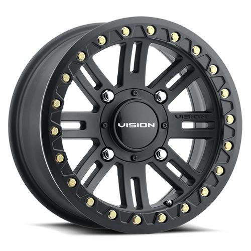 15x7 4x156 5.4BS 356 Manx BL2 Satin Black - Vision Wheel