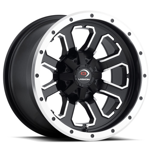 14x7 4x110 4BS Vision Wheel VW 548 Mat Bl Mach Face-ATV/UTV 14x7 4x110 4BS Vision Wheel VW 548 Mat Bl Mach Face-ATV/UTV