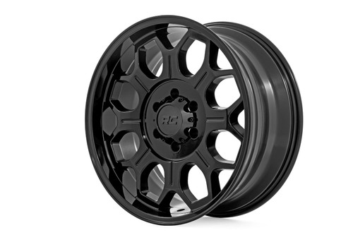 20x9 6x5.5 5BS Rough Country 77 Series Semi Gloss Black