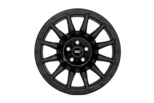 20x10 6x5. 4.75BS Rough Country 90 Series Gloss Black