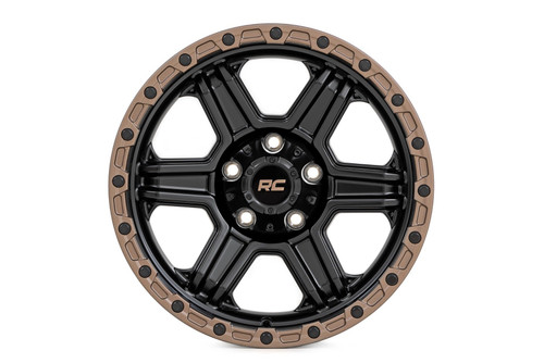 15x8 5x5.5 3.75BS Rough Country 79 Series Semi Glos Brz Rng