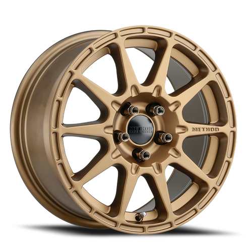 Aluminum Wheels 15x7 Rally VT-Spec MR501 Bolt Pattern 5 On 100 Offset 48 Lip Size 0 Method Bronze BRZ Method