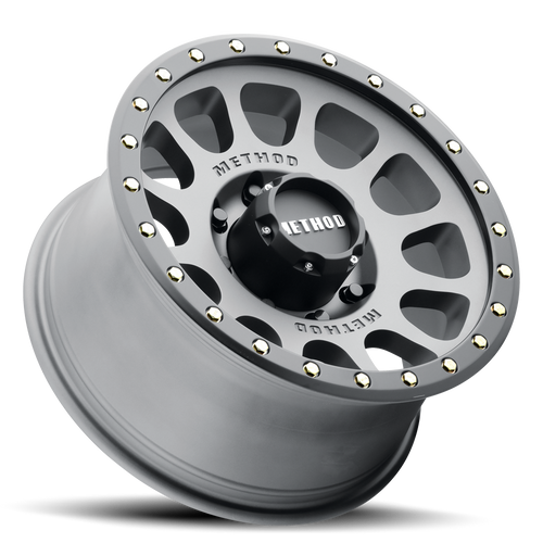 Aluminum Wheels 18x9 NV MR305 Bolt Pattern 8 On 170 Offset 18 Lip Size 1.38 Titanium TT Matte Black Lip Method